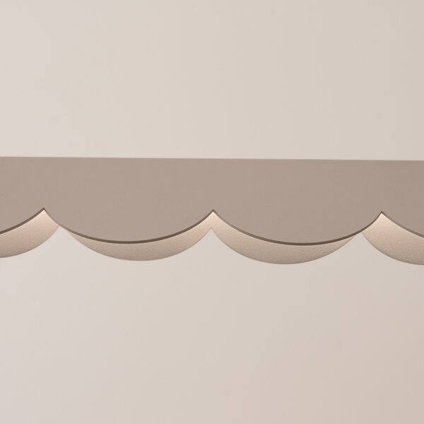 Κρεμαστό φωτιστικό LED Biscuit, Taupe, 3000K, 131x13x200 cm