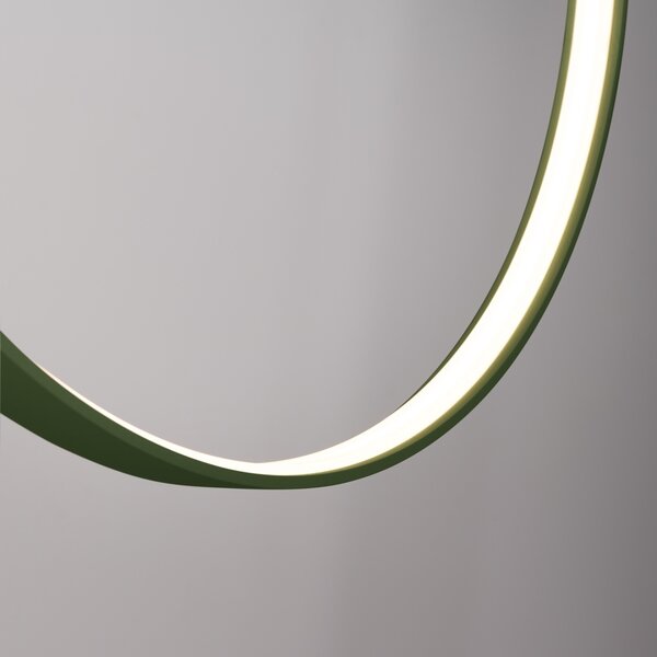 Κρεμαστό φωτιστικό LED Rio 78, Λαδί, 3000K, 78x16x150 cm