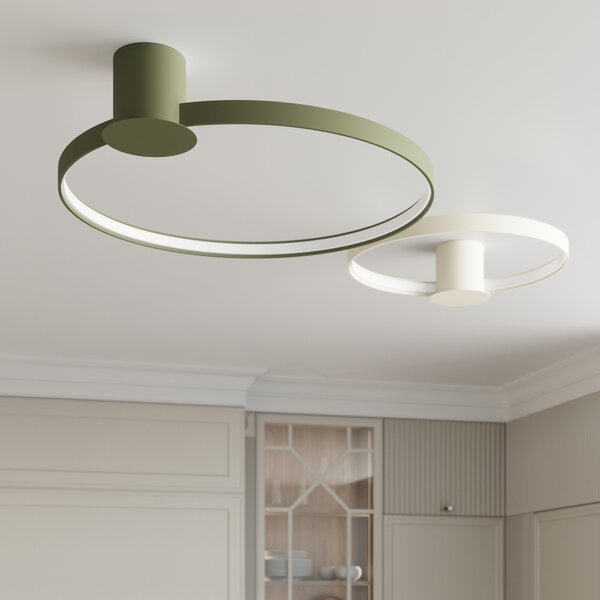 Πλαφονιέρα LED Rio 55, Λαδί, 4000K, 55x61x13 cm