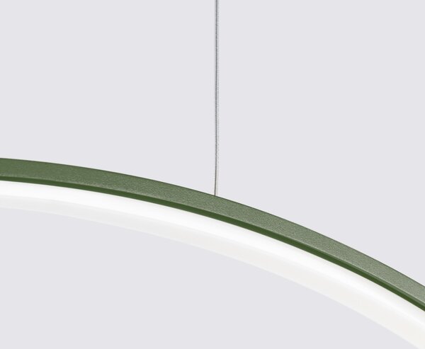 Κρεμαστό φωτιστικό LED Rio 78, Λαδί, 3000K, 78x16x150 cm