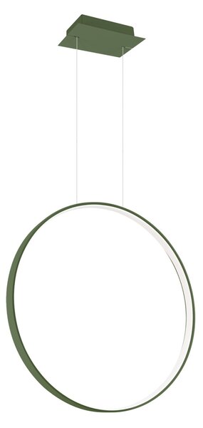 Κρεμαστό φωτιστικό LED Rio 55, Λαδί, 3000K, 55x16x150 cm