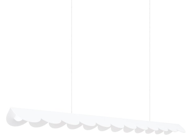 Κρεμαστό φωτιστικό LED Biscuit, Λευκό, 4000K, 131x13x200 cm