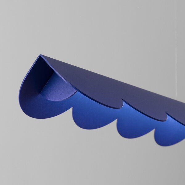 Κρεμαστό φωτιστικό LED Biscuit, Μπλε Ultramarine, 4000K, 131x13x200 cm
