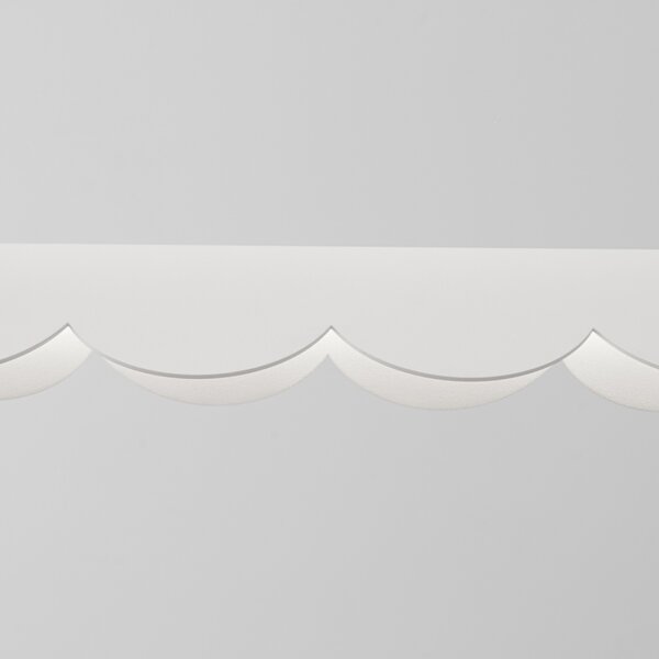 Κρεμαστό φωτιστικό LED Biscuit, Λευκό, 4000K, 131x13x200 cm
