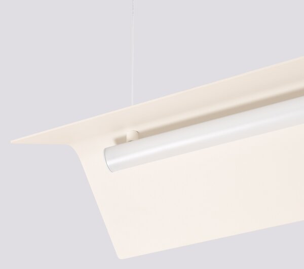 Κρεμαστό φωτιστικό LED Elva, Μπεζ, 4000K, 150x27.5x200 cm