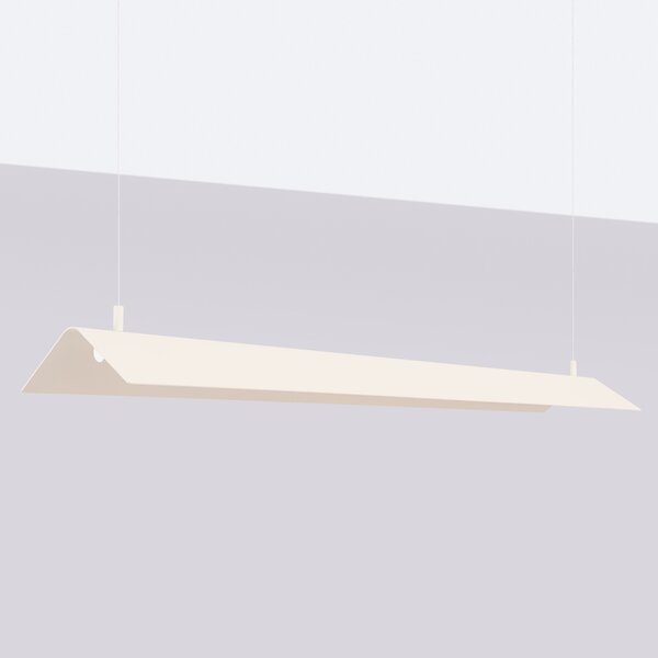 Κρεμαστό φωτιστικό LED Elva, Μπεζ, 4000K, 150x27.5x200 cm
