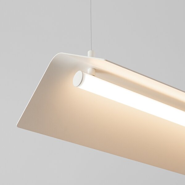 Κρεμαστό φωτιστικό LED Elva, Μπεζ, 4000K, 150x27.5x200 cm
