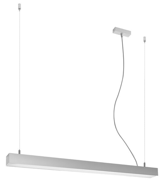 Κρεμαστό φωτιστικό LED Pinne, Γκρι, 3000K, 90x6x150 cm