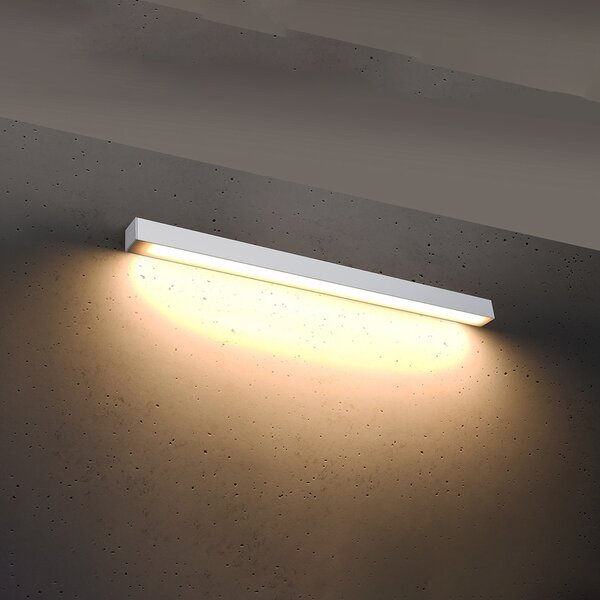 Φωτιστικό τοίχου LED Pinne, Λευκό, 3000K, 90x6x6 cm