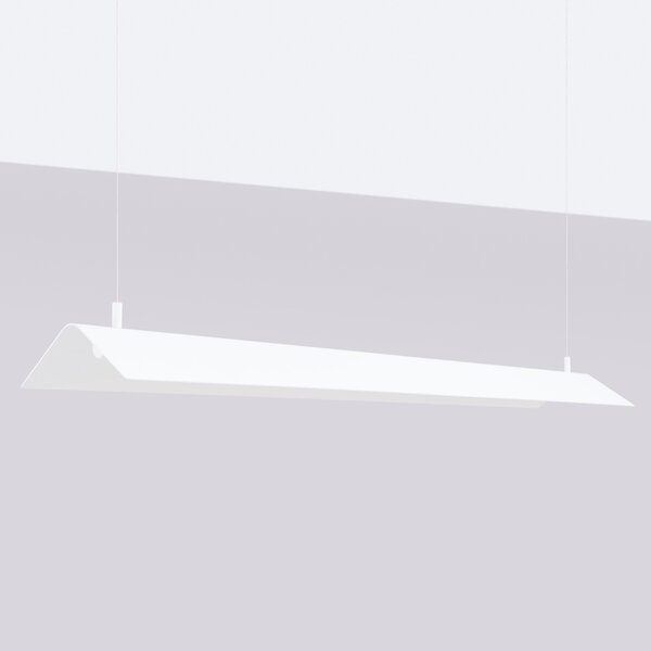 Κρεμαστό φωτιστικό LED Elva, Λευκό, 4000K, 150x27.5x200 cm