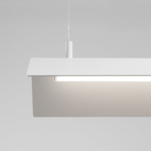 Κρεμαστό φωτιστικό LED Elva, Λευκό, 4000K, 150x27.5x200 cm