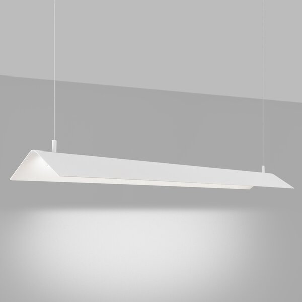 Κρεμαστό φωτιστικό LED Elva, Λευκό, 4000K, 150x27.5x200 cm