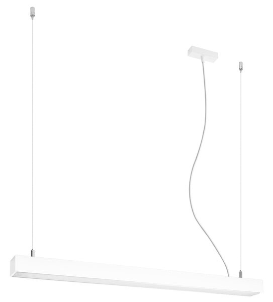Κρεμαστό φωτιστικό LED Pinne, Λευκό, 4000K, 90x6x150 cm