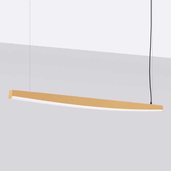 Κρεμαστό φωτιστικό LED Jorun 150, Χρυσό, 3000K, 150x3x210 cm