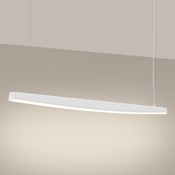Κρεμαστό φωτιστικό LED Jorun 150, Λευκό, 3000K, 150x3x210 cm