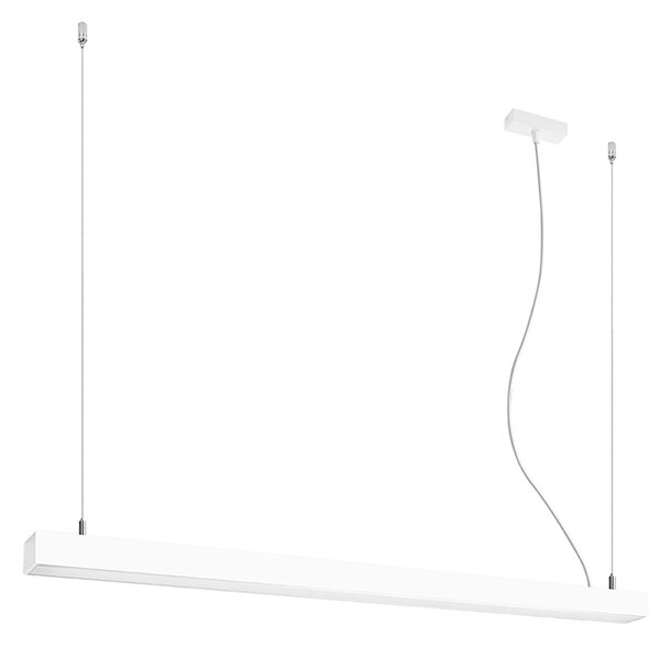 Κρεμαστό φωτιστικό LED Pinne, Λευκό, 3000K, 118x6x150 cm
