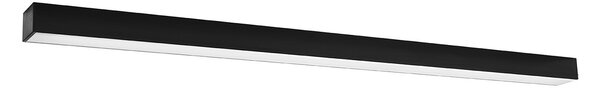 Πλαφονιέρα LED Pinne, Μαύρη, 4000K, 118x6x6 cm