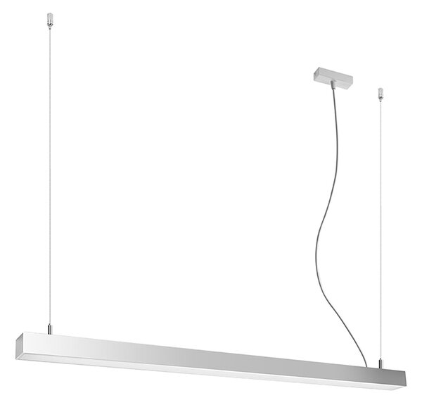 Κρεμαστό φωτιστικό LED Pinne, Γκρι, 4000K, 118x6x150 cm
