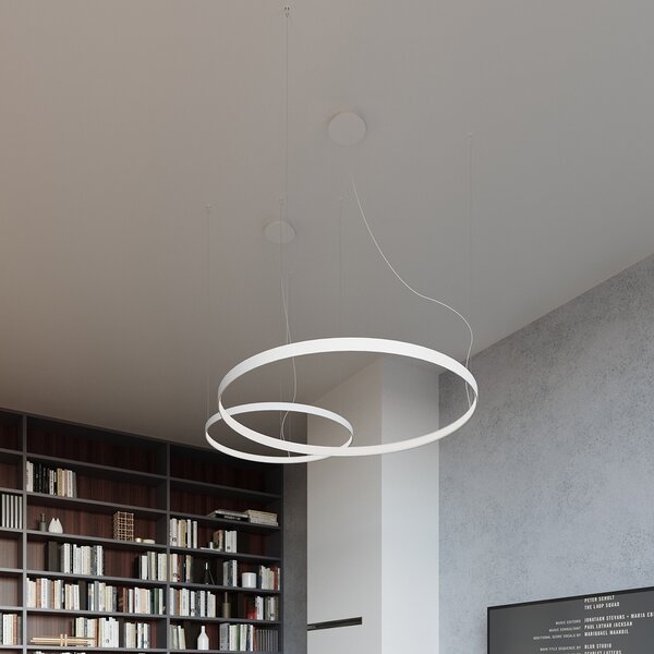 Πολυέλαιος LED Rio, Λευκός, 3000K, 55x55x150 cm