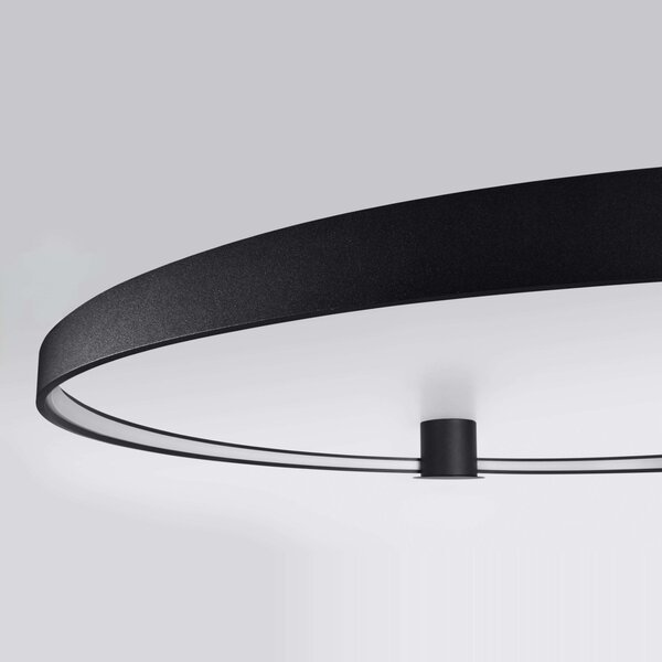 Πλαφονιέρα LED Rio, Μαύρη, 3000K, 55x62x12.5 cm