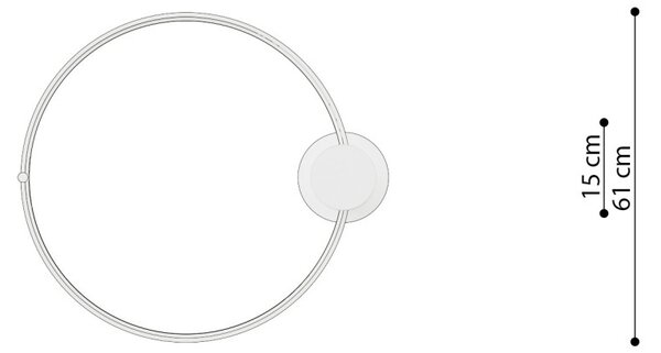 Πλαφονιέρα LED Rio, Χρυσή, 3000K, 55x62x12.5 cm