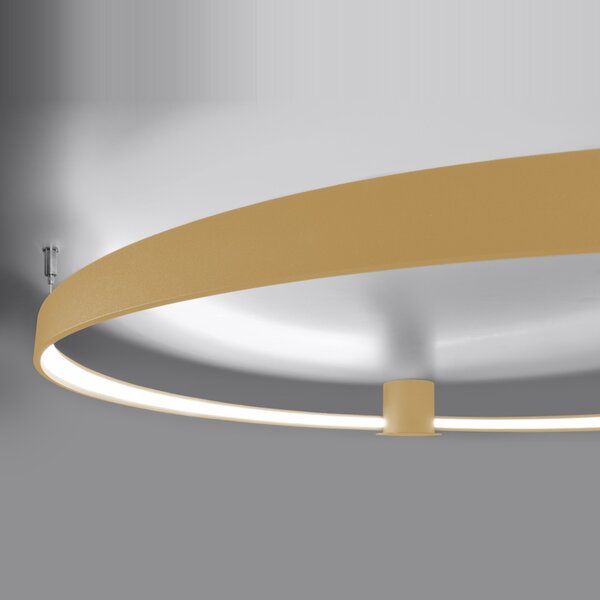 Πλαφονιέρα LED Rio, Χρυσή, 4000K, 55x62x12.5 cm