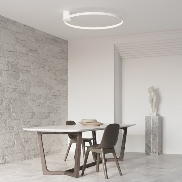 Πλαφονιέρα LED Rio, Λευκή, 4000K, 55x62x12.5 cm