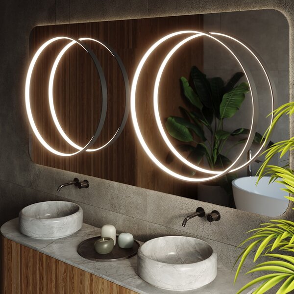 Κρεμαστό φωτιστικό LED Rio, Μαύρο, 4000K, 55x16x150 cm