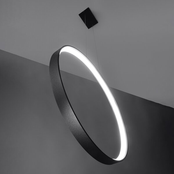 Κρεμαστό φωτιστικό LED Rio, Μαύρο, 4000K, 55x16x150 cm