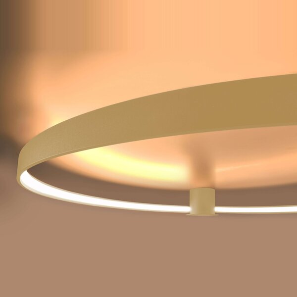 Πλαφονιέρα LED Rio, Χρυσή, 3000K, 55x62x12.5 cm