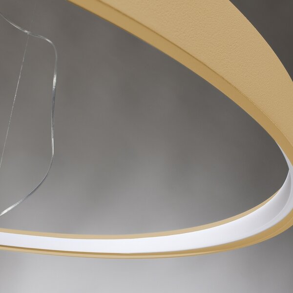 Πολυέλαιος LED Rio, Χρυσός, 4000K, 55x55x150 cm