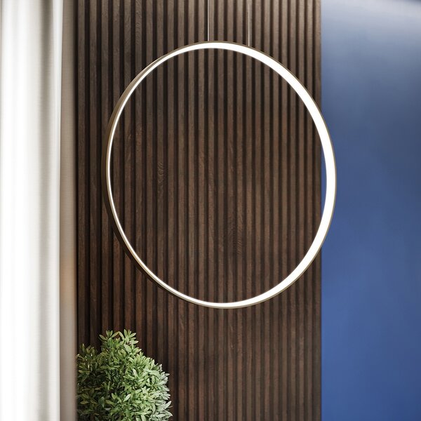 Κρεμαστό φωτιστικό LED Rio, Χρυσό, 4000K, 55x16x150 cm