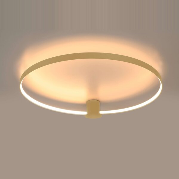 Πλαφονιέρα LED Rio, Χρυσή, 3000K, 55x62x12.5 cm