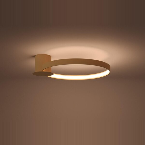 Πλαφονιέρα LED Rio, Χρυσή, 3000K, 55x62x12.5 cm