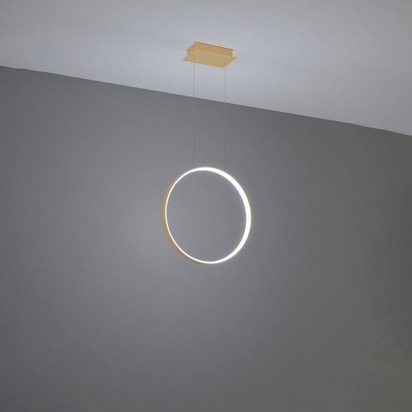 Κρεμαστό φωτιστικό LED Rio, Χρυσό, 4000K, 55x16x150 cm