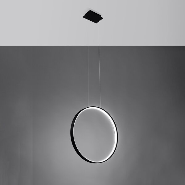 Κρεμαστό φωτιστικό LED Rio, Μαύρο, 4000K, 55x16x150 cm