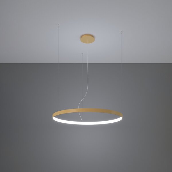Πολυέλαιος LED Rio, Χρυσός, 4000K, 55x55x150 cm