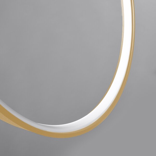 Κρεμαστό φωτιστικό LED Rio, Χρυσό, 4000K, 55x16x150 cm