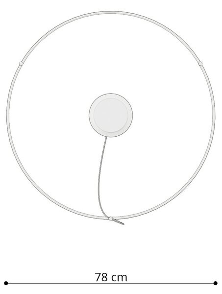Πολυέλαιος LED Rio 78, Κόκκινος, 4000K, 78x78x150 cm