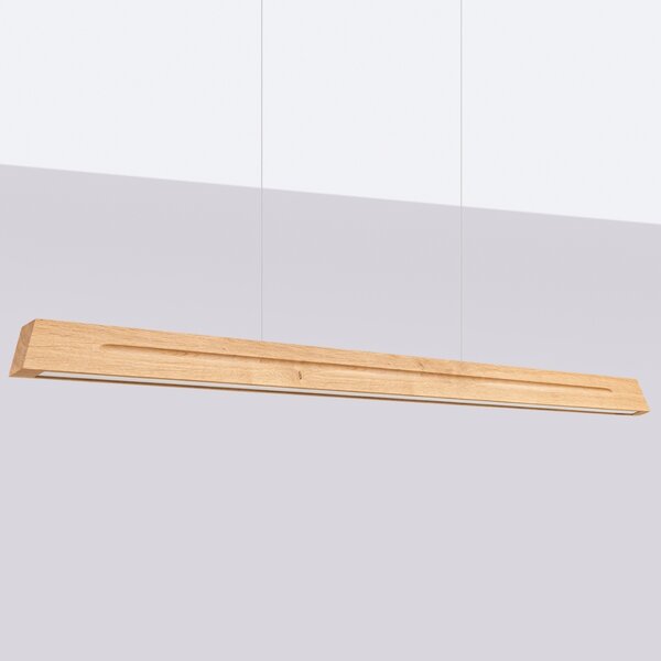 Κρεμαστό φωτιστικό LED Skog, Δρυς, 4000K, 150x5.5x210 cm