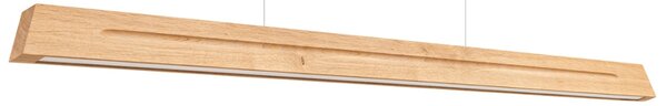 Κρεμαστό φωτιστικό LED Skog, Δρυς, 4000K, 150x5.5x210 cm