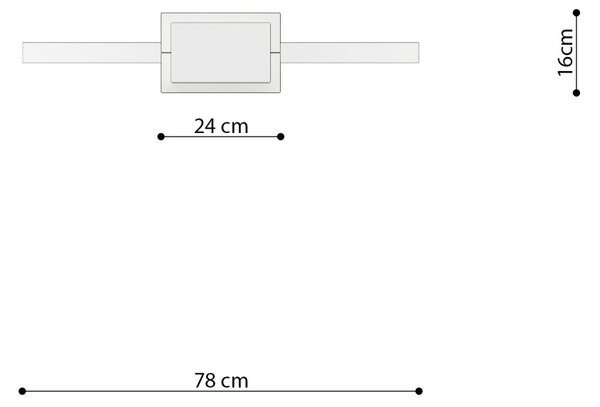 Κρεμαστό φωτιστικό LED Rio 78, Κόκκινο, 3000K, 78x16x150 cm