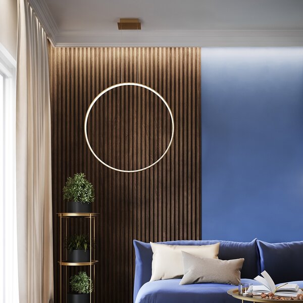 Κρεμαστό φωτιστικό LED Rio, Χρυσό, 3000K, 110x16x150 cm