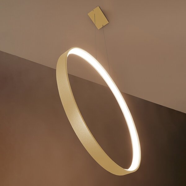 Κρεμαστό φωτιστικό LED Rio, Χρυσό, 3000K, 110x16x150 cm
