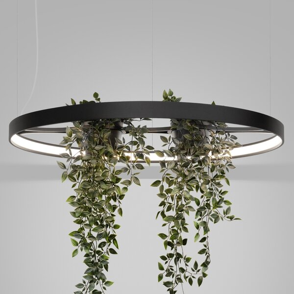 Πολυέλαιος LED Rio Bio 78, Μαύρος, 4000K, 78x78x200 cm