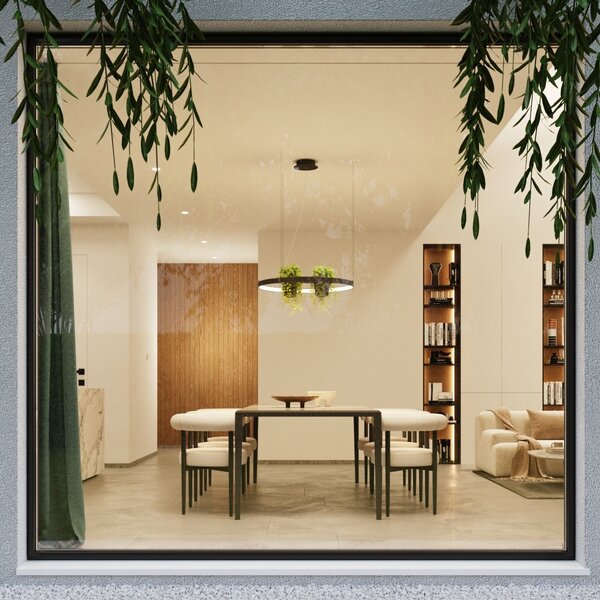 Πολυέλαιος LED Rio Bio 110, Μαύρος, 4000K, 110x110x200 cm