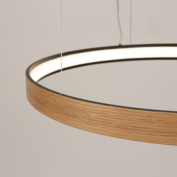 Πολυέλαιος LED Rio Eik, Μαύρος, 3000K, 79x79x200 cm