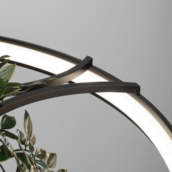 Πολυέλαιος LED Rio Bio 78, Μαύρος, 4000K, 78x78x200 cm