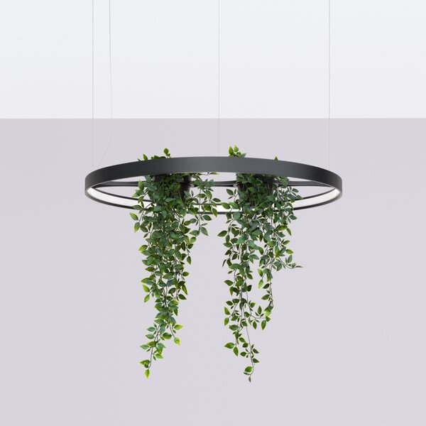 Πολυέλαιος LED Rio Bio 78, Μαύρος, 4000K, 78x78x200 cm