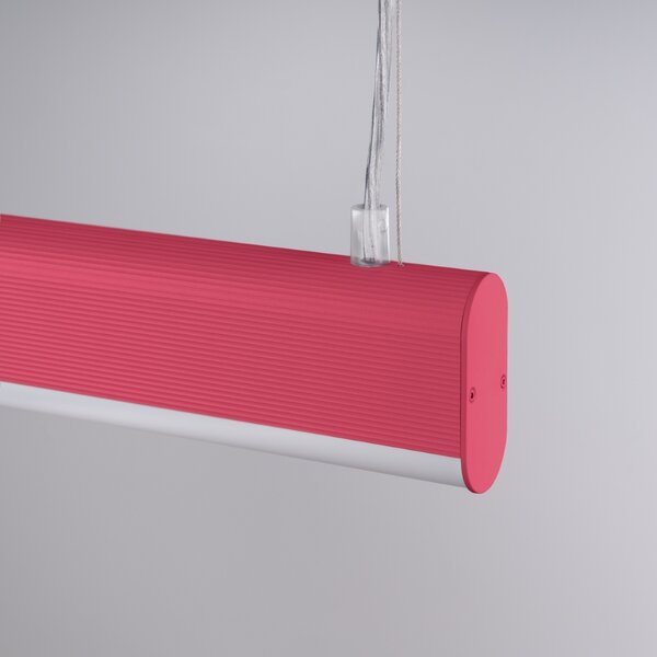 Κρεμαστό φωτιστικό LED Farge, Ροζ, 3000K, 120x8x150 cm